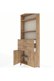 Arges Dolap 4 Raflı 2 Çekmeceli 2 Kapaklı 88x30x243 - S33M074V9A