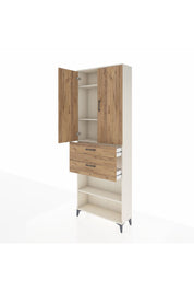 Arges Dolap 4 Raflı 2 Çekmeceli 2 Kapaklı 88x30x243 - S33M075V3A