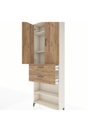 Arges Dolap 4 Raflı 2 Çekmeceli 2 Kapaklı 88x30x243 - S33M075V3A