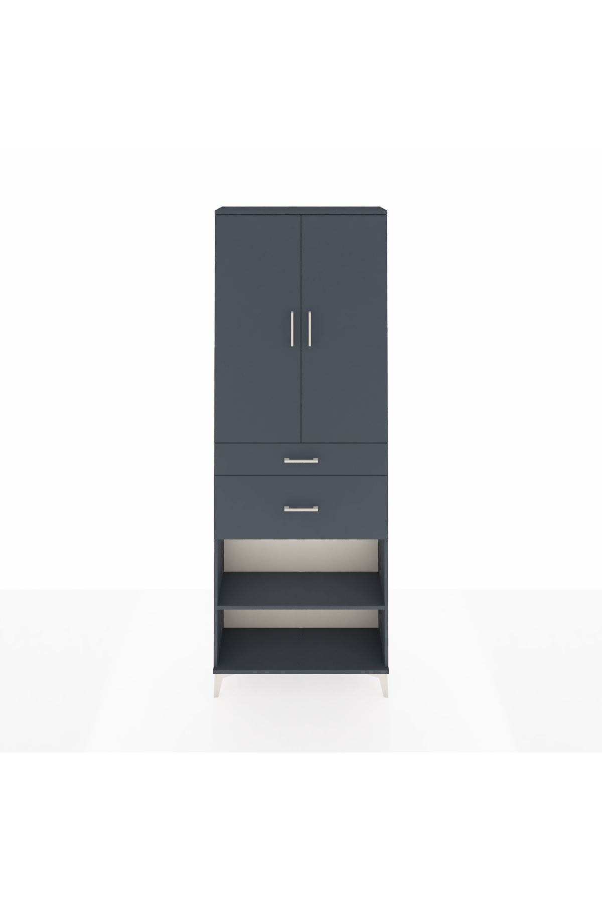 Arges Dolap 4 Raflı 2 Çekmeceli 2 Kapaklı 88x30x243 - S33M075V5A
