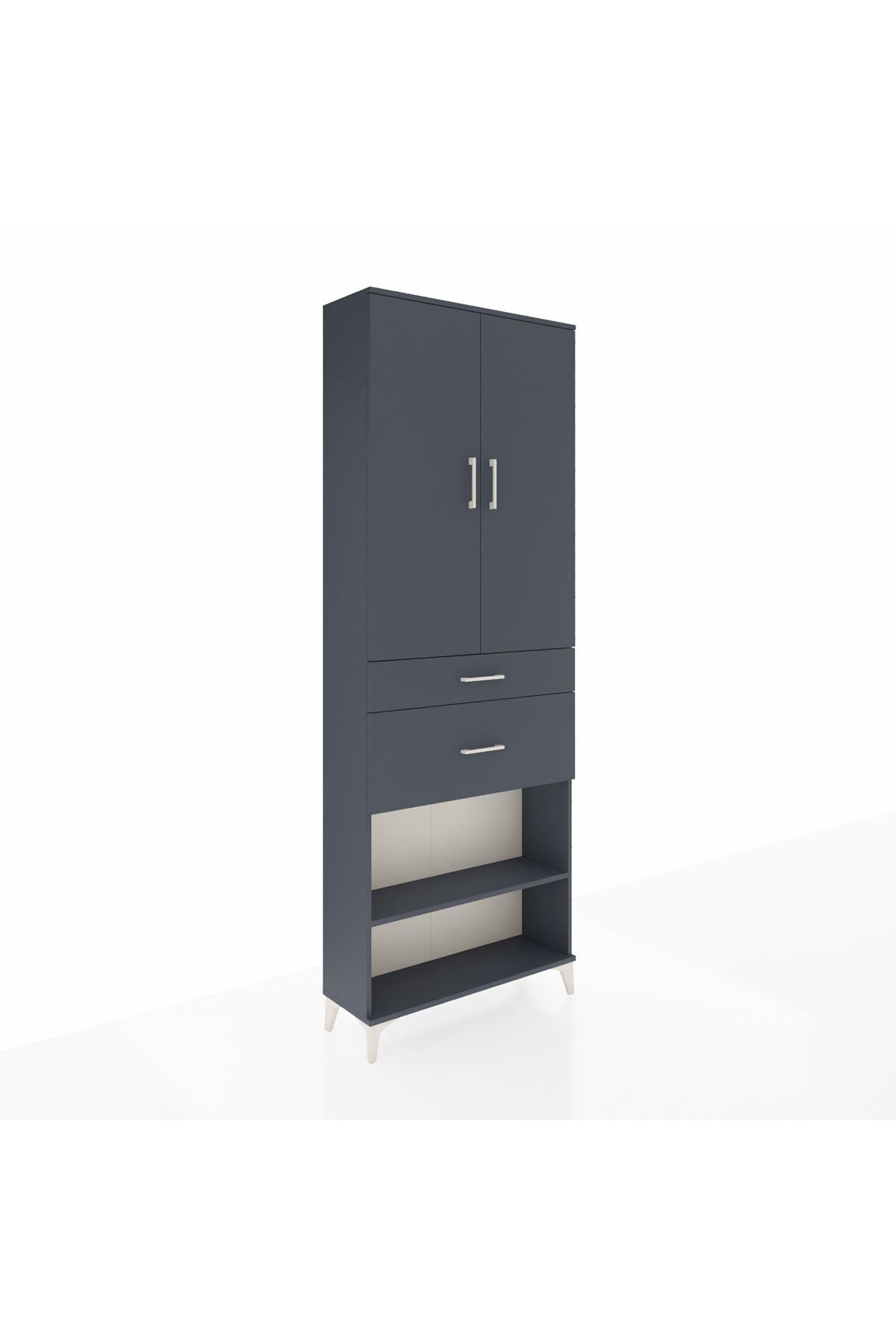 Arges Dolap 4 Raflı 2 Çekmeceli 2 Kapaklı 88x30x243 - S33M075V5A