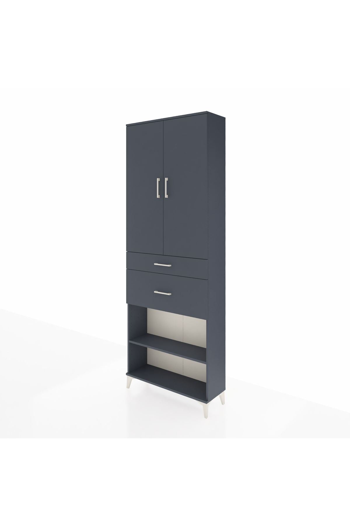 Arges Dolap 4 Raflı 2 Çekmeceli 2 Kapaklı 88x30x243 - S33M075V5A