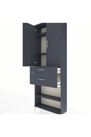 Arges Dolap 4 Raflı 2 Çekmeceli 2 Kapaklı 88x30x243 - S33M075V5A