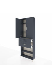 Arges Dolap 4 Raflı 2 Çekmeceli 2 Kapaklı 88x30x243 - S33M075V5A