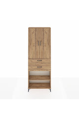 Arges Dolap 4 Raflı 2 Çekmeceli 2 Kapaklı 88x30x243