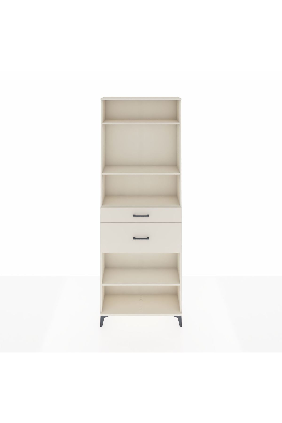 Arges Dolap 4 Raflı 2 Çekmeceli 88x30x243 - S33M076V1A