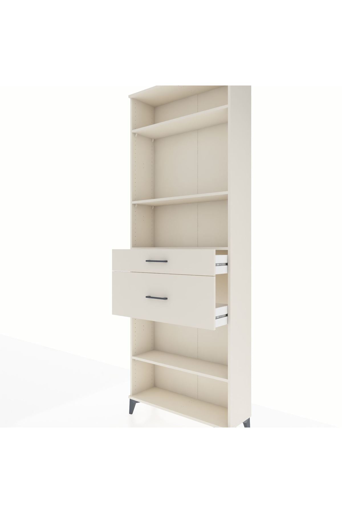 Arges Dolap 4 Raflı 2 Çekmeceli 88x30x243 - S33M076V1A