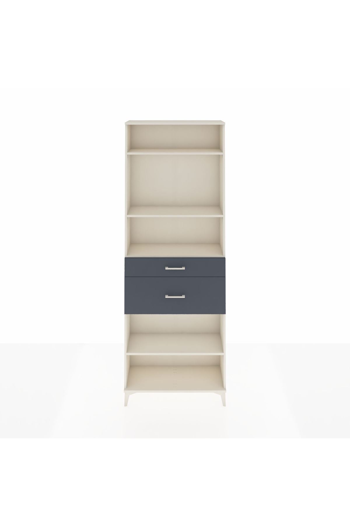 Arges Dolap 4 Raflı 2 Çekmeceli 88x30x243 - S33M076V2A