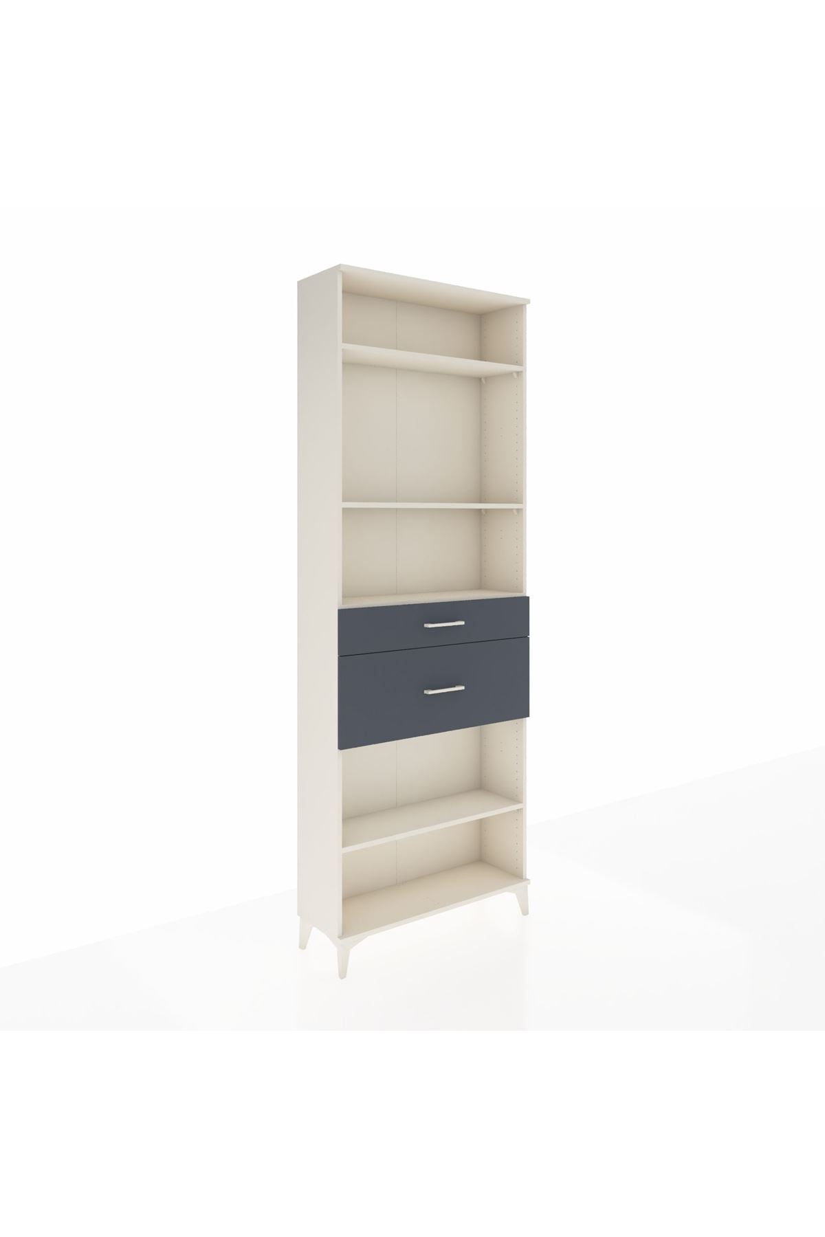 Arges Dolap 4 Raflı 2 Çekmeceli 88x30x243 - S33M076V2A