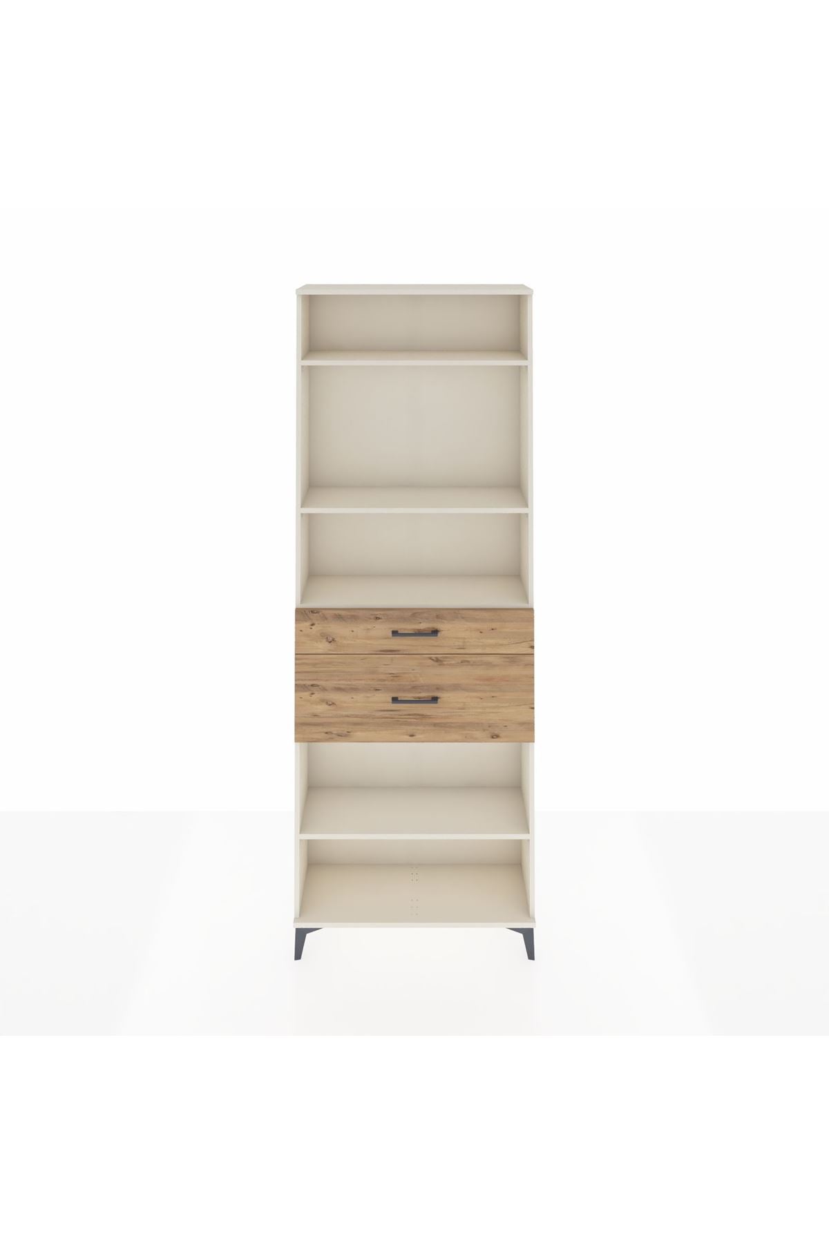 Arges Dolap 4 Raflı 2 Çekmeceli 88x30x243 - S33M076V3A