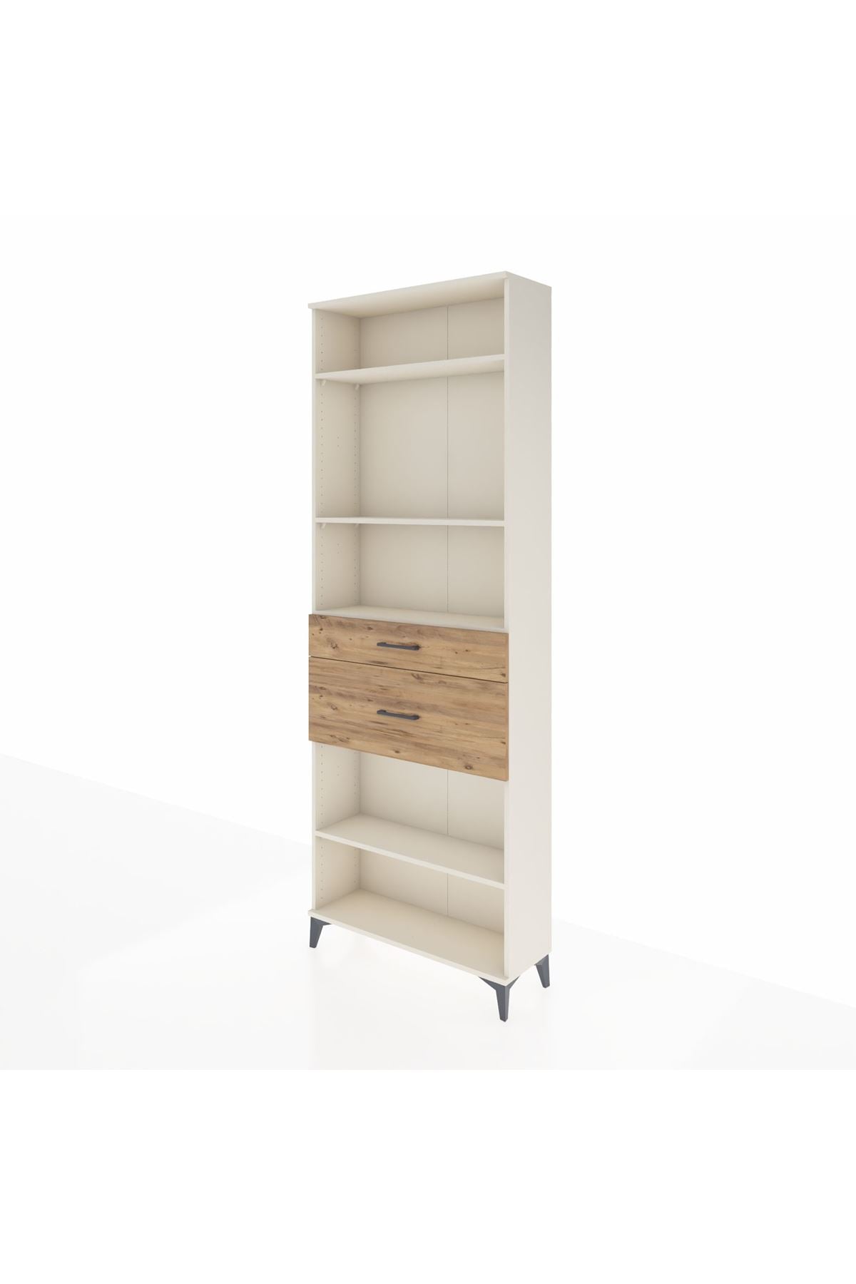 Arges Dolap 4 Raflı 2 Çekmeceli 88x30x243 - S33M076V3A