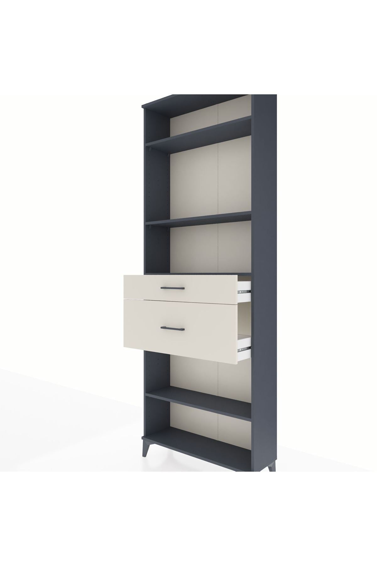 Arges Dolap 4 Raflı 2 Çekmeceli 88x30x243 - S33M076V4A