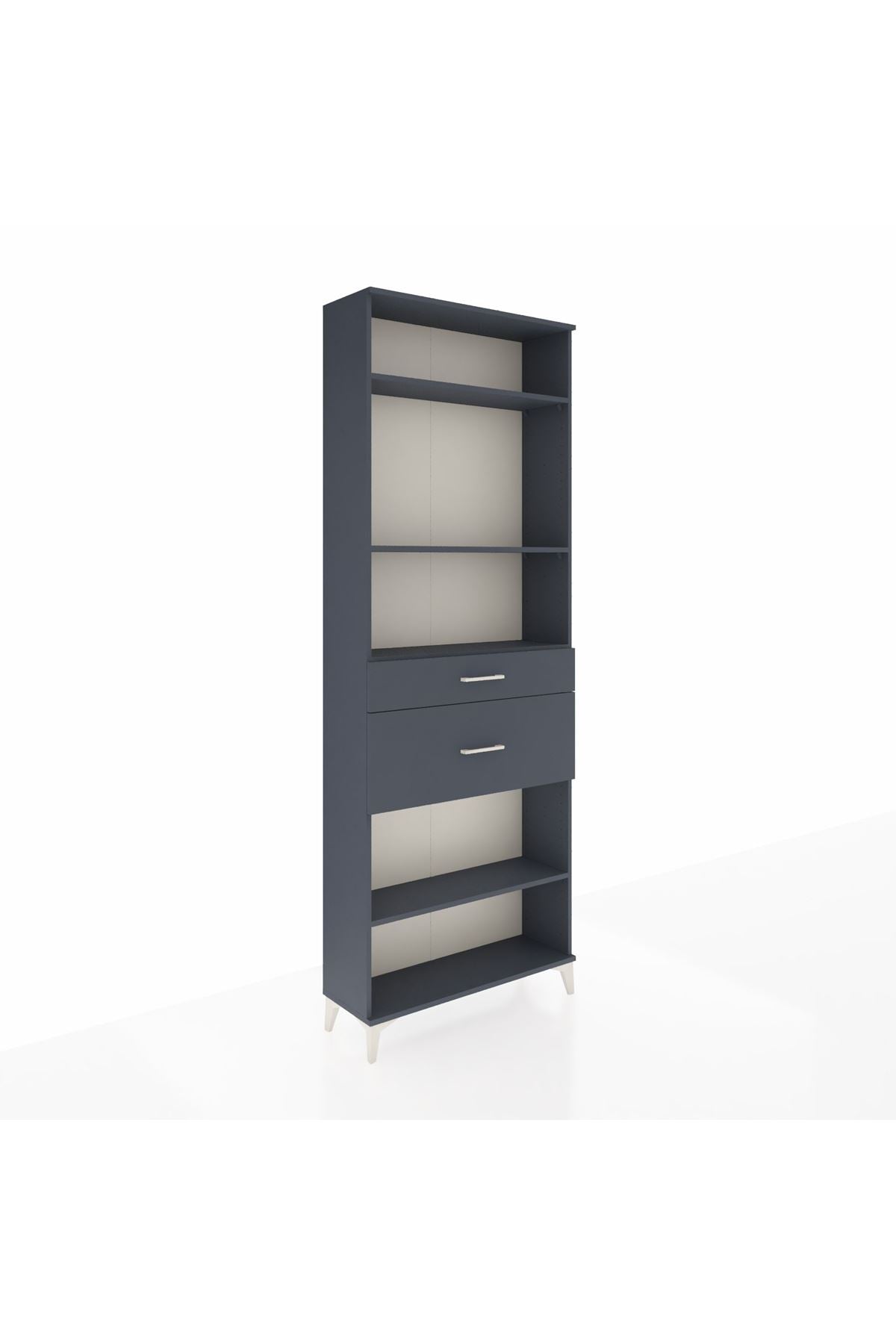 Arges Dolap 4 Raflı 2 Çekmeceli 88x30x243 - S33M076V5A