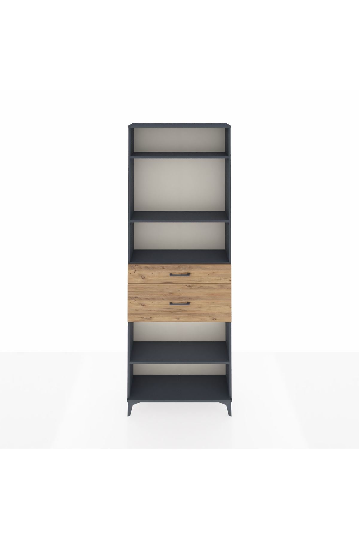 Arges Dolap 4 Raflı 2 Çekmeceli 88x30x243 - S33M076V6A