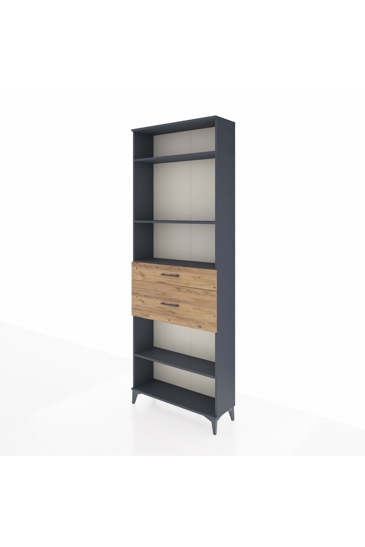Arges Dolap 4 Raflı 2 Çekmeceli 88x30x243 - S33M076V6A