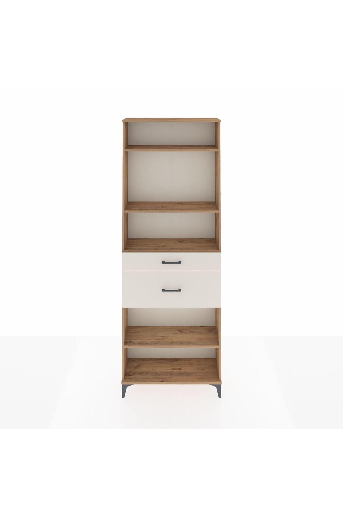 Arges Dolap 4 Raflı 2 Çekmeceli 88x30x243 - S33M076V7A