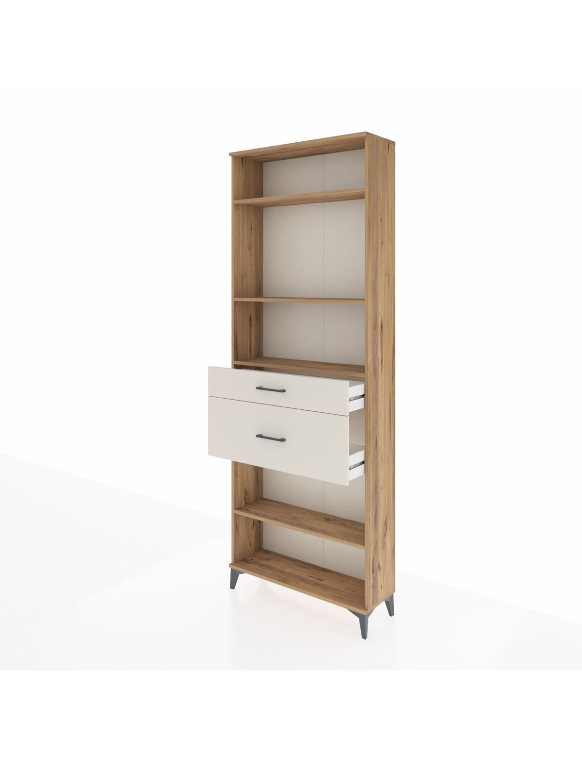 Arges Dolap 4 Raflı 2 Çekmeceli 88x30x243 - S33M076V7A