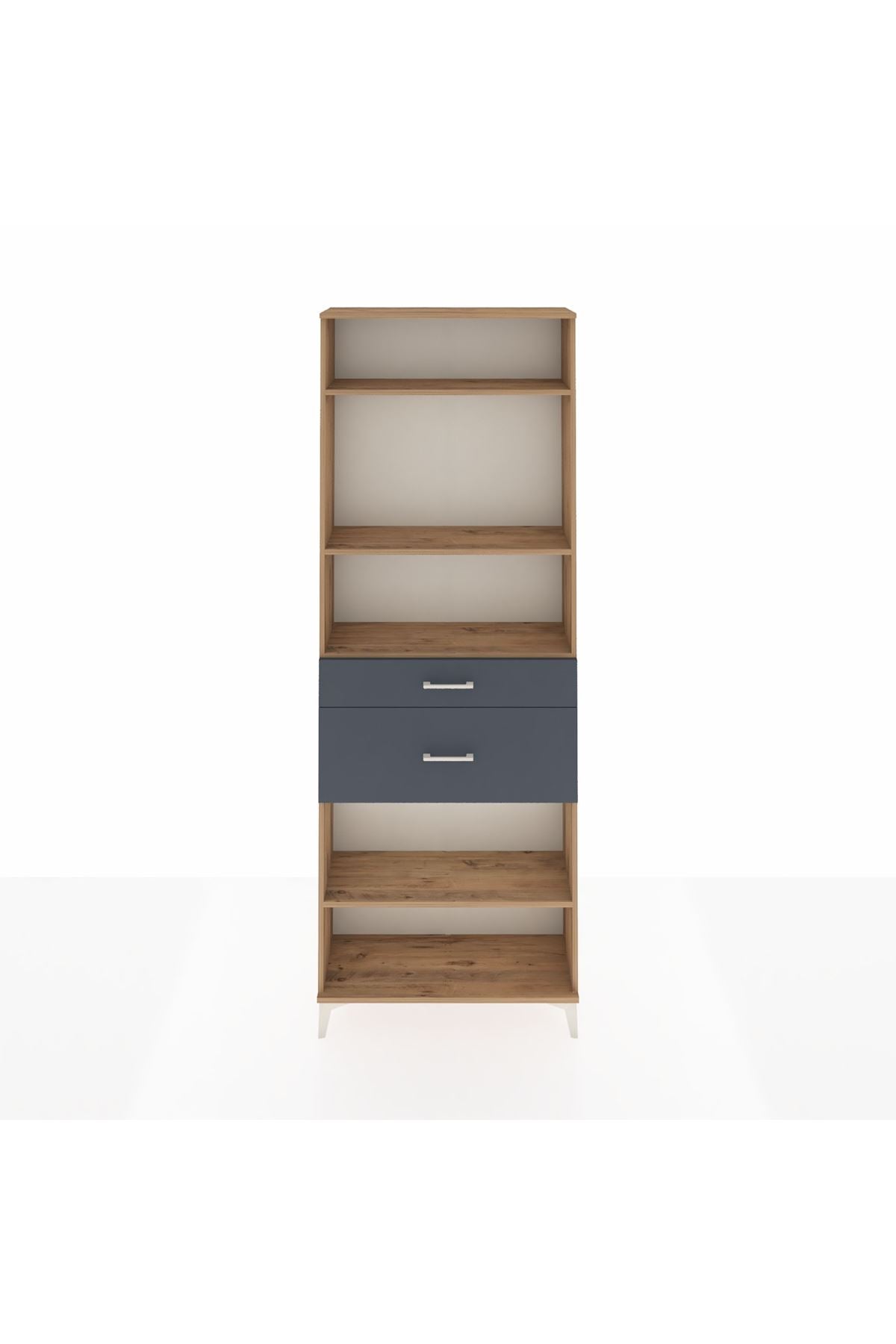 Arges Dolap 4 Raflı 2 Çekmeceli 88x30x243 - S33M076V8A
