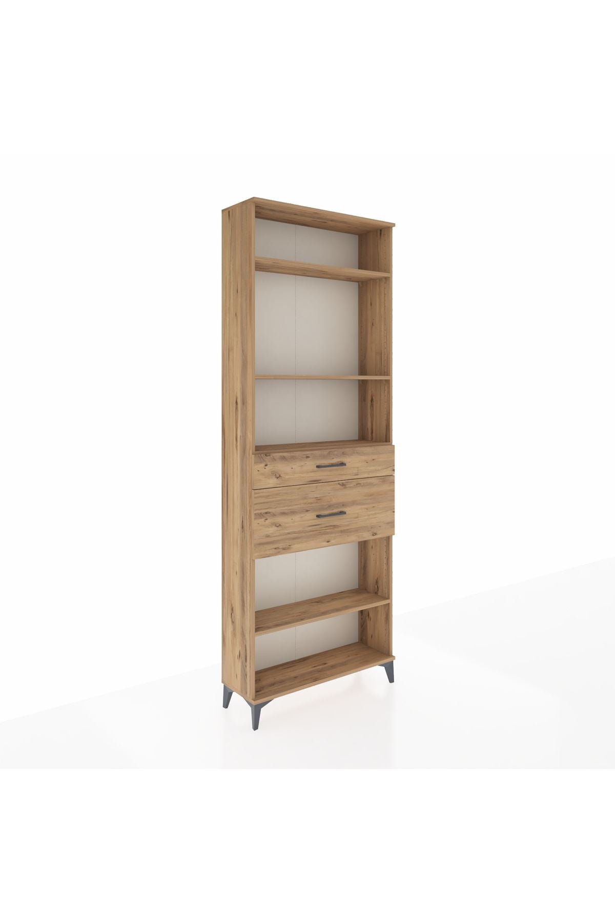 Arges Dolap 4 Raflı 2 Çekmeceli 88x30x243 - S33M076V9A