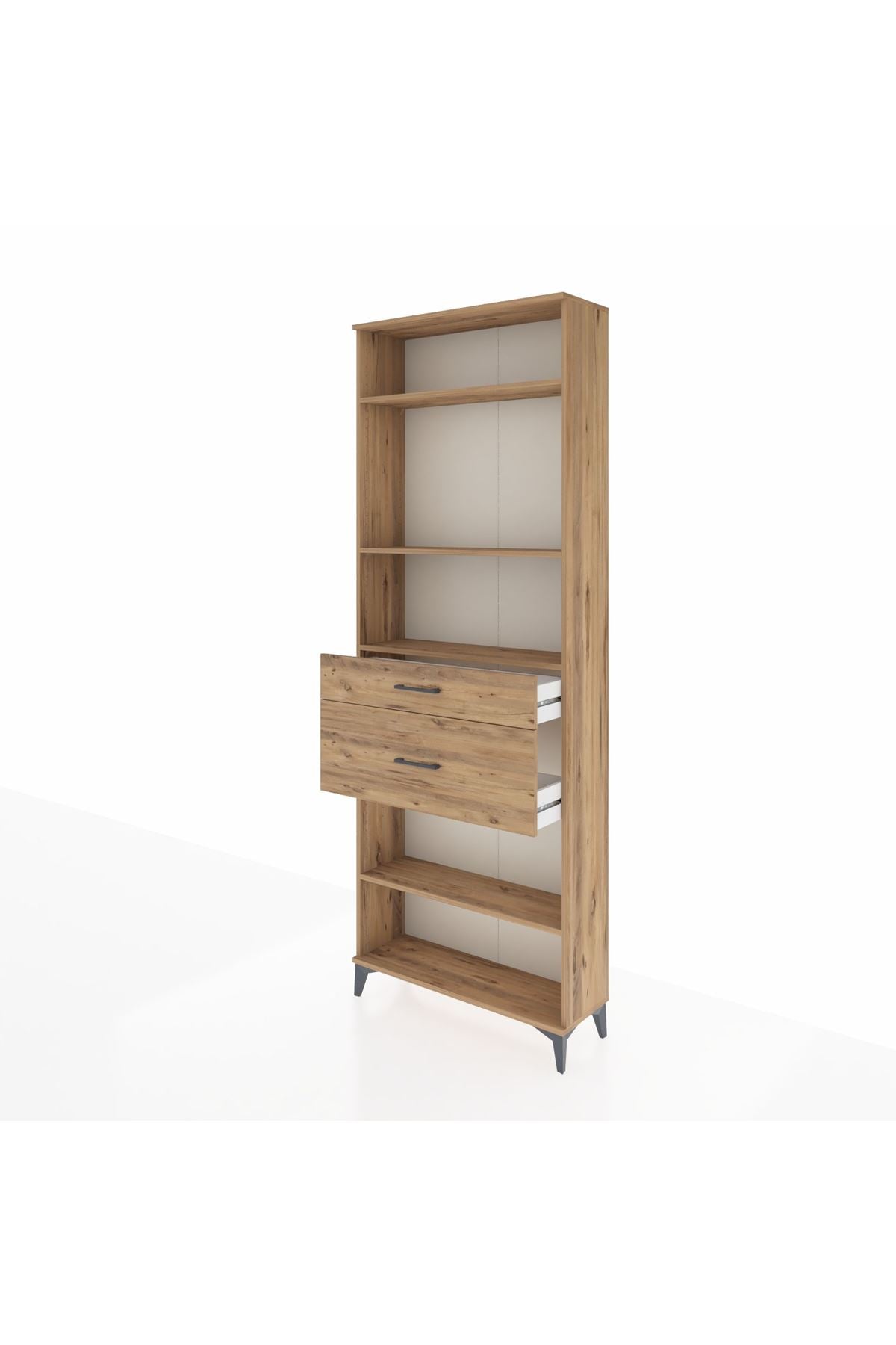 Arges Dolap 4 Raflı 2 Çekmeceli 88x30x243 - S33M076V9A
