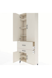 Arges Dolap 5 Raflı 2 Çekmeceli 4 Kapaklı 88x30x243 - S33M077V1A