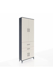 Arges Dolap 5 Raflı 2 Çekmeceli 4 Kapaklı 88x30x243 - S33M077V4A