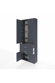 Arges Dolap 5 Raflı 2 Çekmeceli 4 Kapaklı 88x30x243 - S33M077V5A