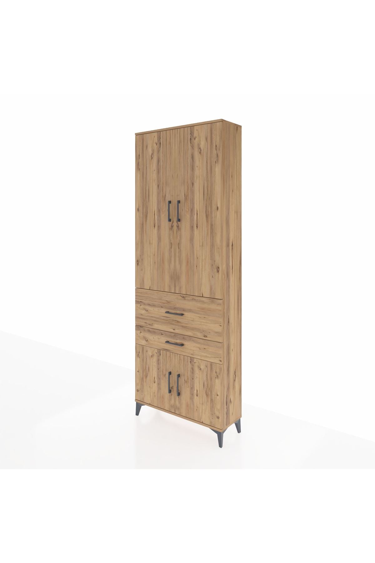 Arges Dolap 5 Raflı 2 Çekmeceli 4 Kapaklı 88x30x243 - S33M077V9A
