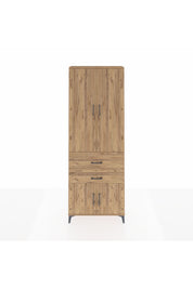 Arges Dolap 5 Raflı 2 Çekmeceli 4 Kapaklı 88x30x243 - S33M077V9A