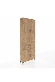 Arges Dolap 5 Raflı 2 Çekmeceli 4 Kapaklı 88x30x243 - S33M077V9A