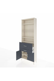 Arges Dolap 5 Raflı 2 Çekmeceli 2 Kapaklı 88x30x243 - S33M078V2A