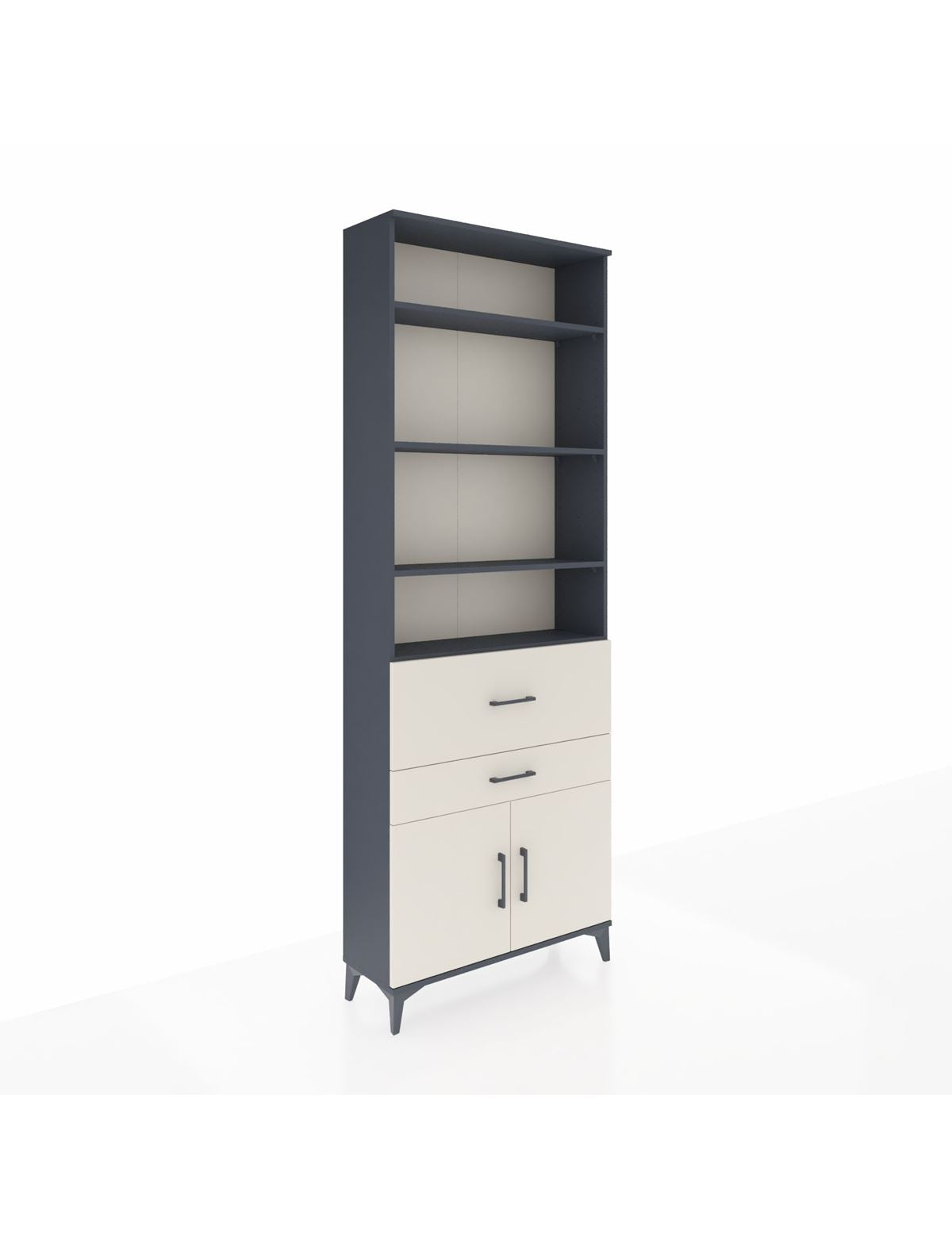 Arges Dolap 5 Raflı 2 Çekmeceli 2 Kapaklı 88x30x243 - S33M078V4A