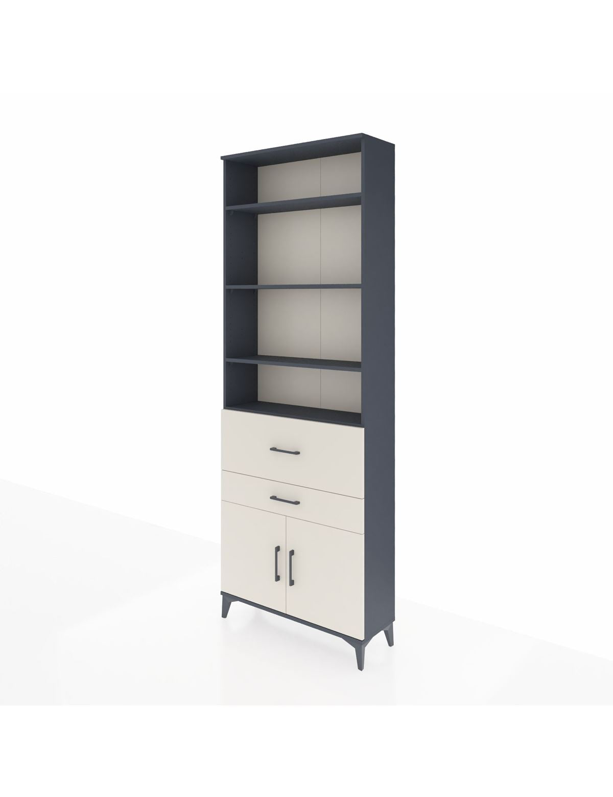 Arges Dolap 5 Raflı 2 Çekmeceli 2 Kapaklı 88x30x243 - S33M078V4A