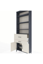 Arges Dolap 5 Raflı 2 Çekmeceli 2 Kapaklı 88x30x243 - S33M078V4A