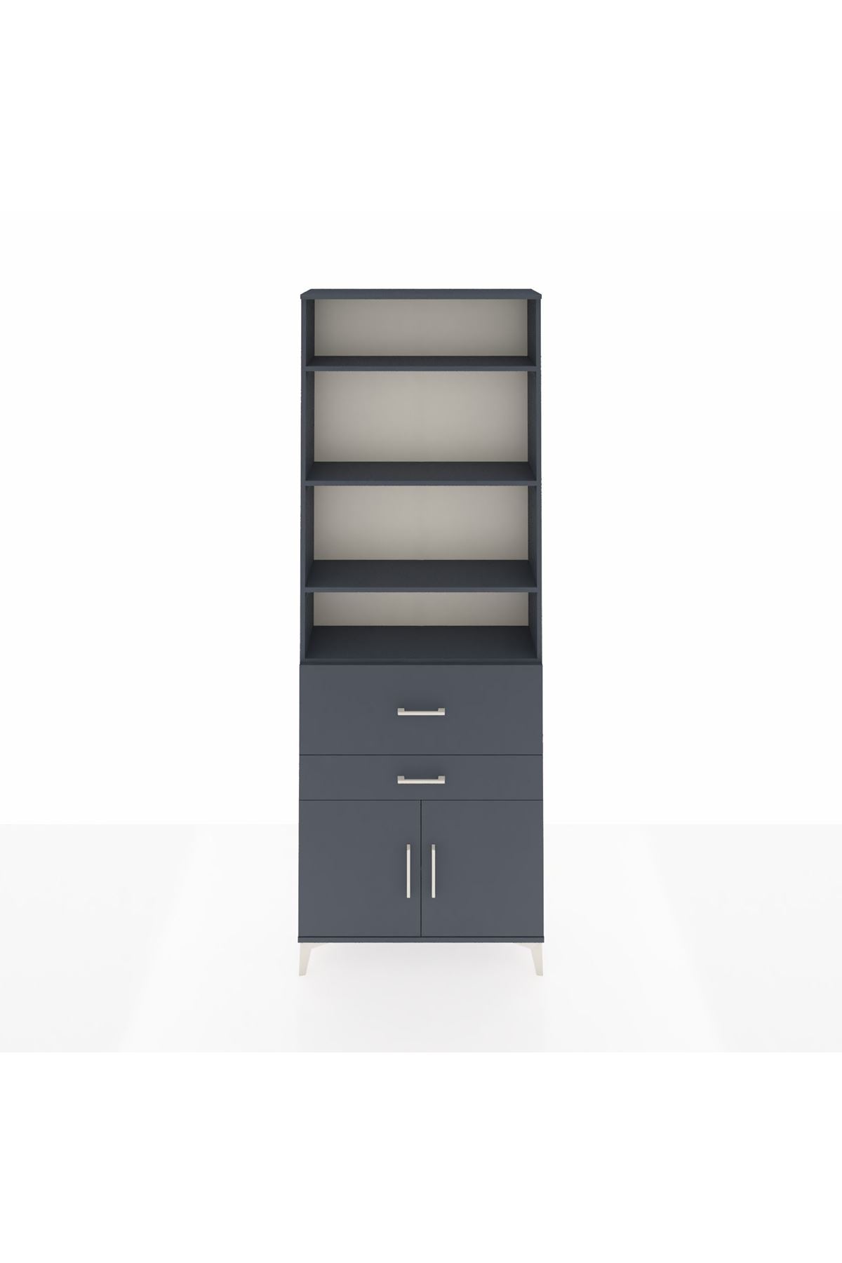 Arges Dolap 5 Raflı 2 Çekmeceli 2 Kapaklı 88x30x243 - S33M078V5A