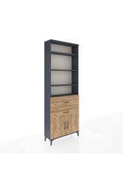 Arges Dolap 5 Raflı 2 Çekmeceli 2 Kapaklı 88x30x243 - S33M078V6A