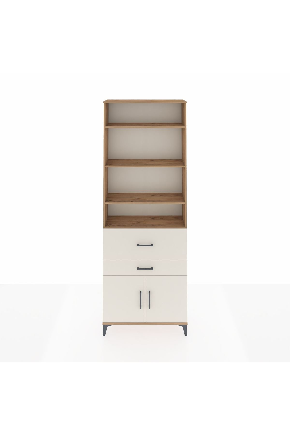 Arges Dolap 5 Raflı 2 Çekmeceli 2 Kapaklı 88x30x243 - S33M078V7A
