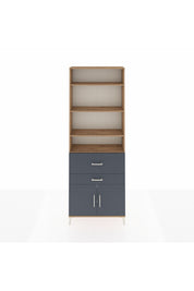 Arges Dolap 5 Raflı 2 Çekmeceli 2 Kapaklı 88x30x243 - S33M078V8A