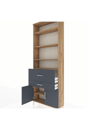 Arges Dolap 5 Raflı 2 Çekmeceli 2 Kapaklı 88x30x243 - S33M078V8A