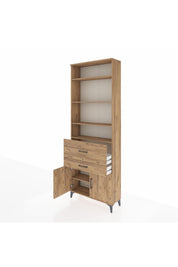 Arges Dolap 5 Raflı 2 Çekmeceli 2 Kapaklı 88x30x243 - S33M078V9A