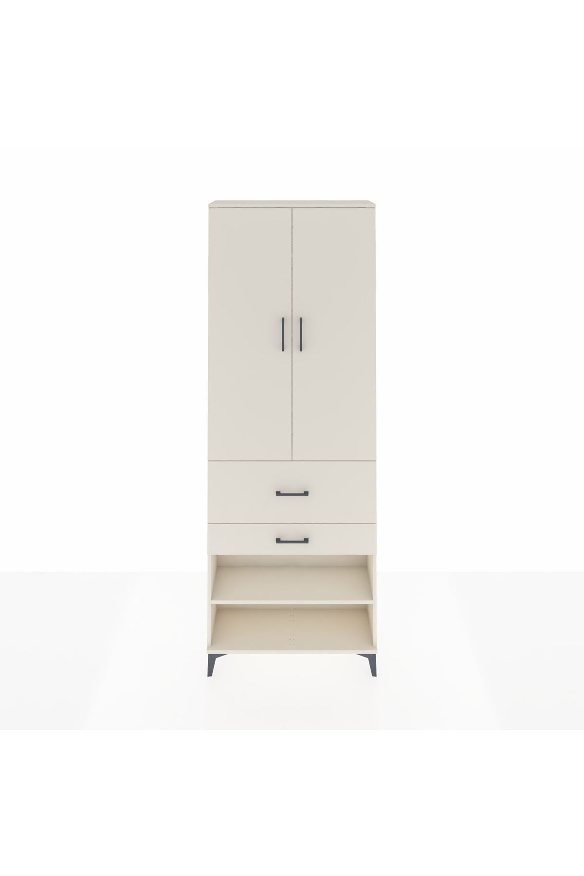 Arges Dolap 5 Raflı 2 Çekmeceli 2 Kapaklı 88x30x243 - S33M079V1A