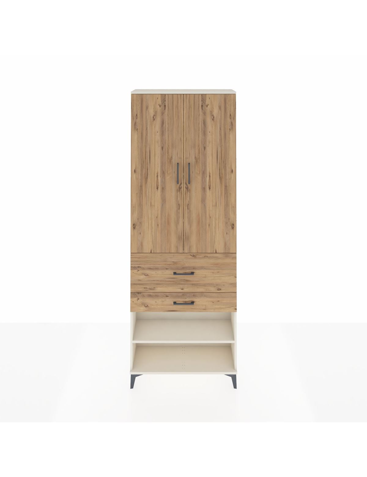 Arges Dolap 5 Raflı 2 Çekmeceli 2 Kapaklı 88x30x243 - S33M079V3A