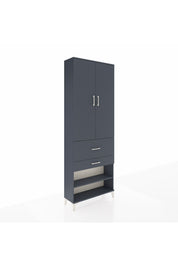 Arges Dolap 5 Raflı 2 Çekmeceli 2 Kapaklı 88x30x243 - S33M079V5A