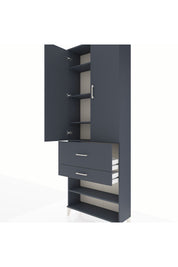 Arges Dolap 5 Raflı 2 Çekmeceli 2 Kapaklı 88x30x243 - S33M079V5A