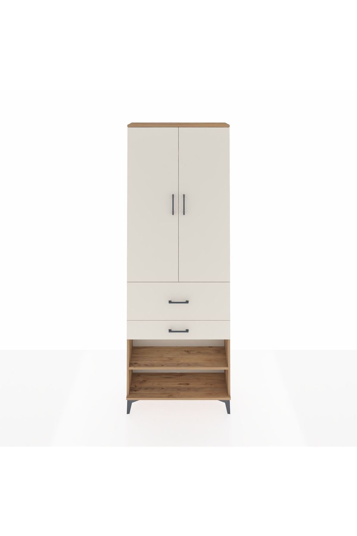 Arges Dolap 5 Raflı 2 Çekmeceli 2 Kapaklı 88x30x243 - S33M079V7A