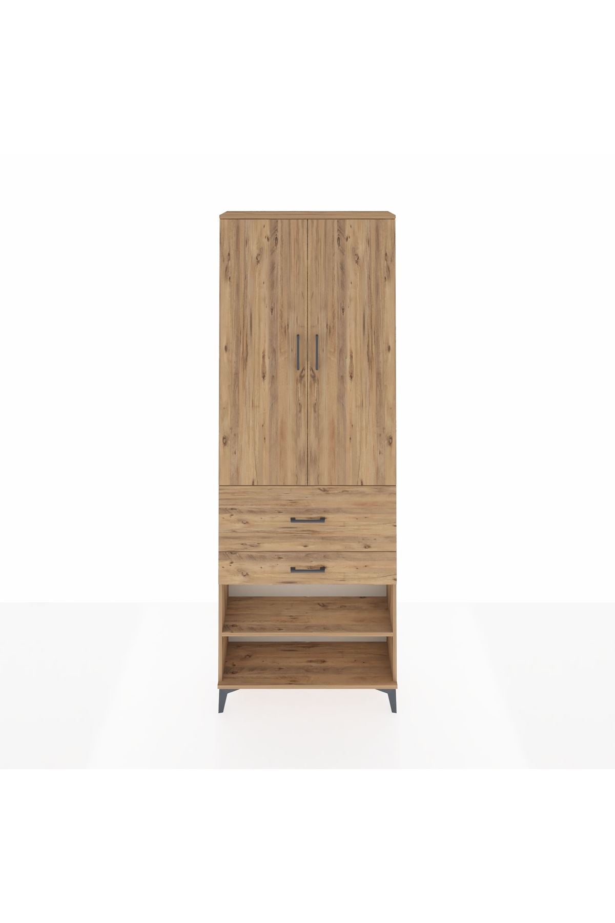 Arges Dolap 5 Raflı 2 Çekmeceli 2 Kapaklı 88x30x243 - S33M079V9A
