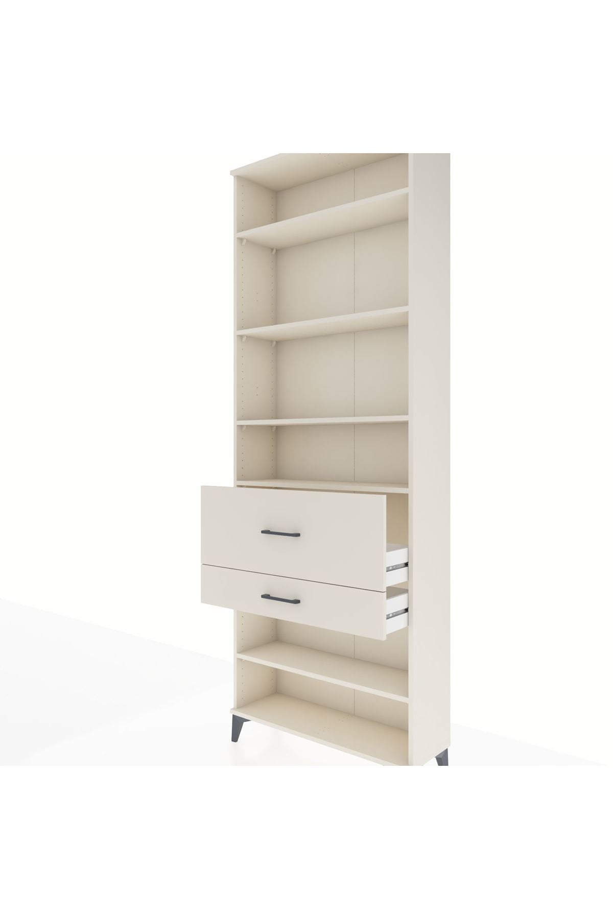 Arges Dolap 5 Raflı 2 Çekmeceli 88x30x243 - S33M080V1A