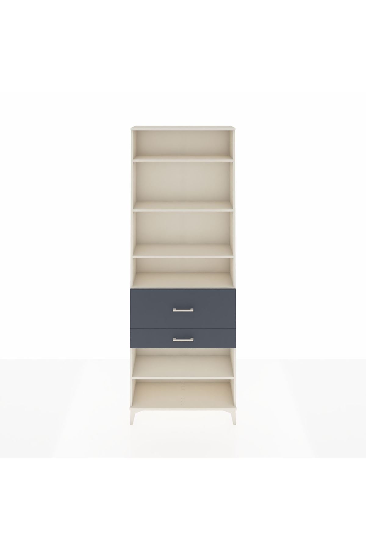 Arges Dolap 5 Raflı 2 Çekmeceli 88x30x243 - S33M080V2A