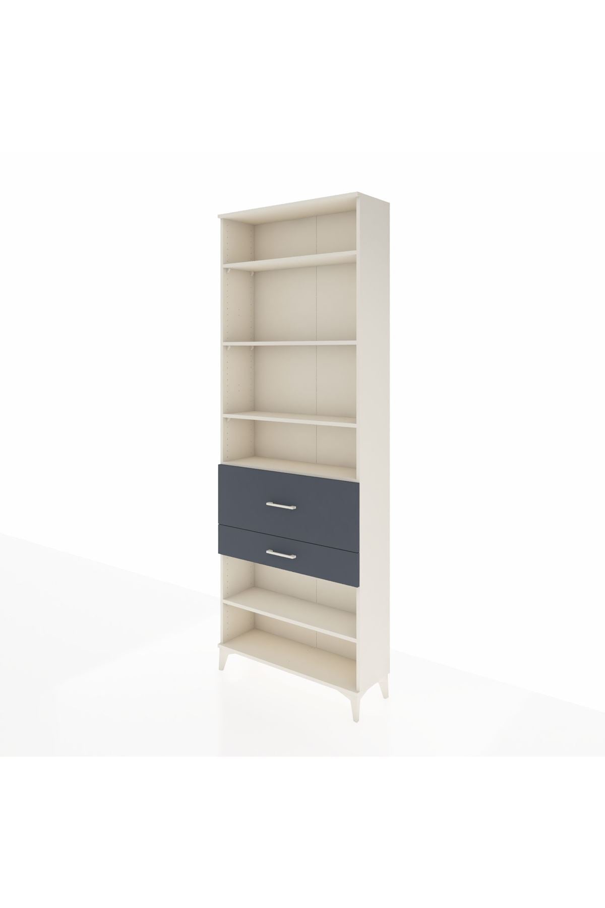 Arges Dolap 5 Raflı 2 Çekmeceli 88x30x243 - S33M080V2A