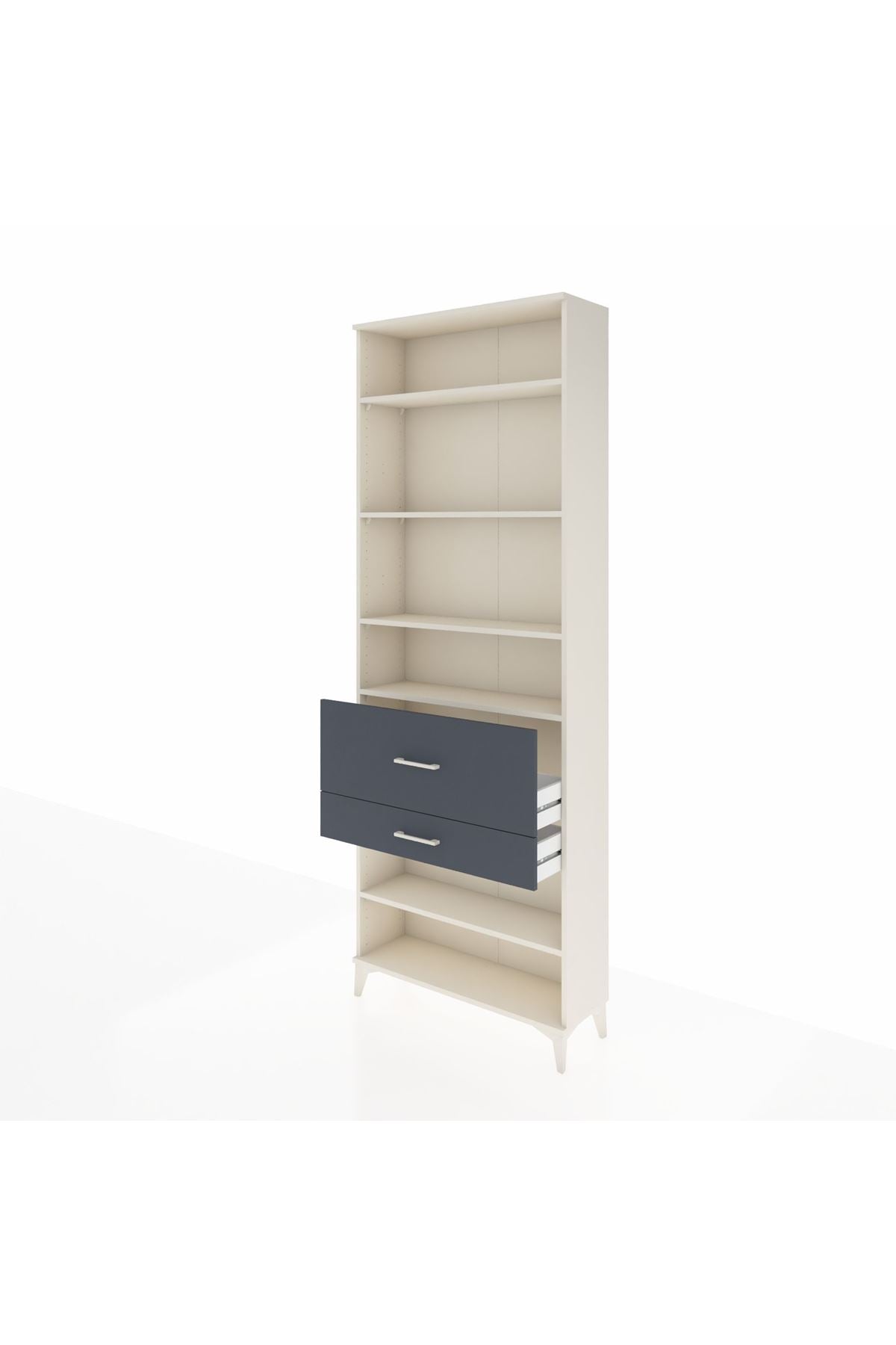 Arges Dolap 5 Raflı 2 Çekmeceli 88x30x243 - S33M080V2A
